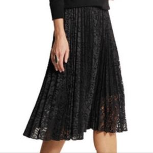 Theory Zyen lace pleated skirt